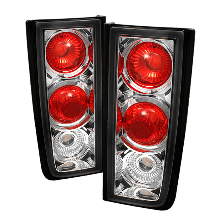 Spyder Auto 5005205 Euro Style Tail Lights; Uses Stock Bulbs; Pair; Chrome; - Truck Part Superstore