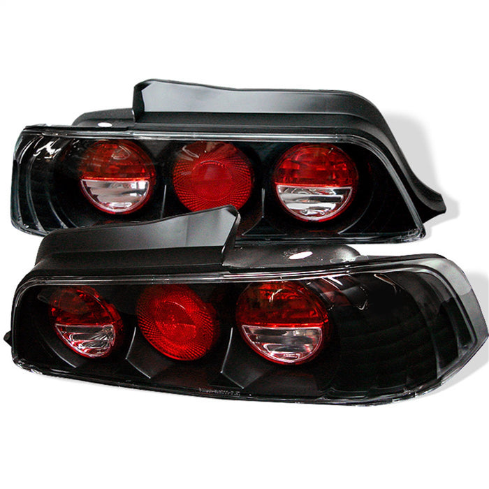 Spyder Auto 5005274 Euro Style Tail Lights; Uses Stock Bulbs; Pair; Black; - Truck Part Superstore