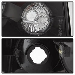 Spyder Auto 5005359 Euro Style Tail Lights; Uses Stock Bulbs; Pair; Black; - Truck Part Superstore
