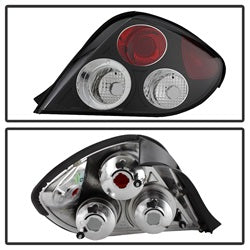 Spyder Auto 5005434 Euro Style Tail Lights; Uses Stock Bulbs; Pair; Black; - Truck Part Superstore