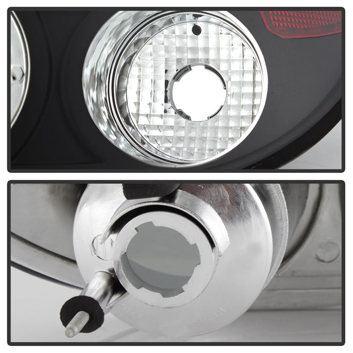 Spyder Auto 5005434 Euro Style Tail Lights; Uses Stock Bulbs; Pair; Black; - Truck Part Superstore