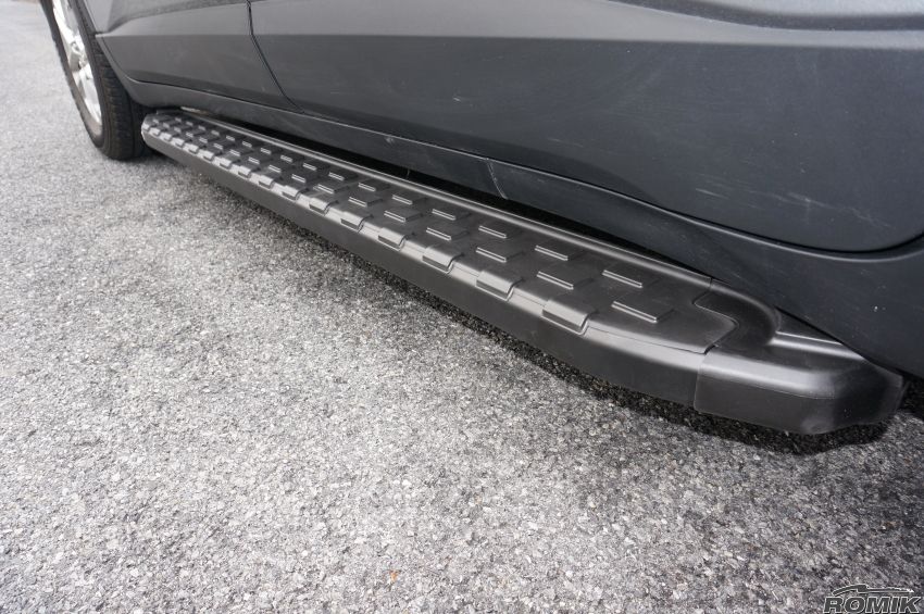 Romik 50054419 Chevrolet Traverse SUV Running Boards REC-B Side Steps 2018-2022 Anodized Black Romik - Truck Part Superstore