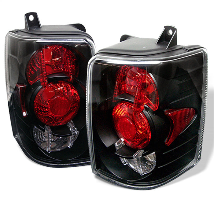 Spyder Auto 5005588 Euro Style Tail Lights; Uses Stock Bulbs; Pair; Black; - Truck Part Superstore