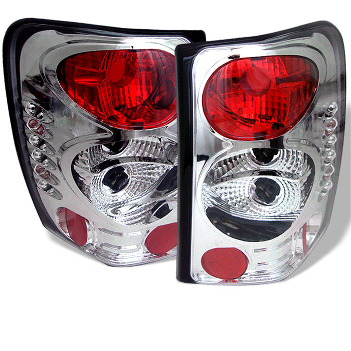 Spyder Auto 5005632 Euro Style Tail Lights; Uses Stock Bulbs; Pair; Chrome; - Truck Part Superstore