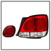 Spyder Auto 5005731 LED Tail Lights; Uses Stock Bulbs; 4 pc. w/Trunk Piece; Red/Clear; - Truck Part Superstore