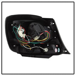 Spyder Auto 5005731 LED Tail Lights; Uses Stock Bulbs; 4 pc. w/Trunk Piece; Red/Clear; - Truck Part Superstore