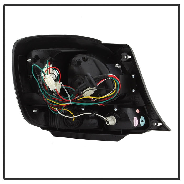 Spyder Auto 5005731 LED Tail Lights; Uses Stock Bulbs; 4 pc. w/Trunk Piece; Red/Clear; - Truck Part Superstore