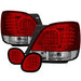 Spyder Auto 5005731 LED Tail Lights; Uses Stock Bulbs; 4 pc. w/Trunk Piece; Red/Clear; - Truck Part Superstore