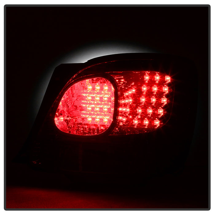Spyder Auto 5005731 LED Tail Lights; Uses Stock Bulbs; 4 pc. w/Trunk Piece; Red/Clear; - Truck Part Superstore