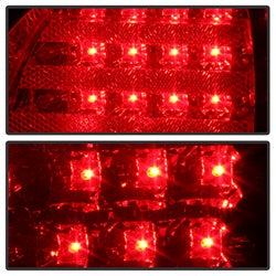 Spyder Auto 5005731 LED Tail Lights; Uses Stock Bulbs; 4 pc. w/Trunk Piece; Red/Clear; - Truck Part Superstore