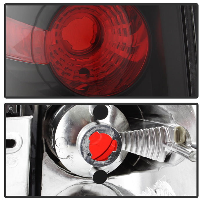 Spyder Auto 5005946 Euro Style Tail Lights; Uses Stock Bulbs; Pair; Black; - Truck Part Superstore