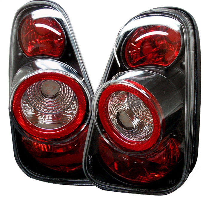 Spyder Auto 5006240 Euro Style Tail Lights; Uses Stock Bulbs; Pair; Black; - Truck Part Superstore
