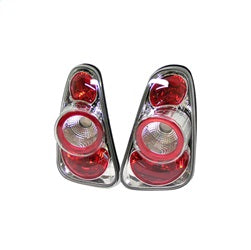 Spyder Auto 5006257 Euro Style Tail Lights; Uses Stock Bulbs; Pair; Chrome; - Truck Part Superstore