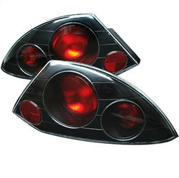 Spyder Auto 5006288 Euro Style Tail Lights; Uses Stock Bulbs; Euro Style; Pair; Black; - Truck Part Superstore
