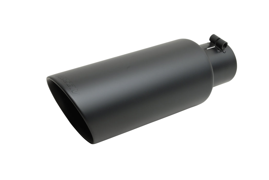 Gibson Performance Exhaust 500637-B Black Ceramic Double Walled Angle Exhaust Tip - Truck Part Superstore