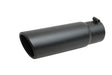 Gibson Performance Exhaust 500649-B Black Ceramic Rolled Edge Angle Exhaust Tip - Truck Part Superstore