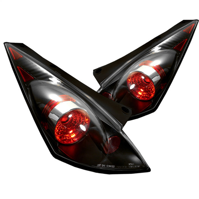 Spyder Auto 5006684 Euro Style Tail Lights; Uses Stock Bulbs; Pair; Black; - Truck Part Superstore