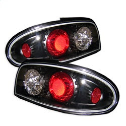 Spyder Auto 5006752 Euro Style Tail Lights; Uses Stock Bulbs; Pair; Black; - Truck Part Superstore