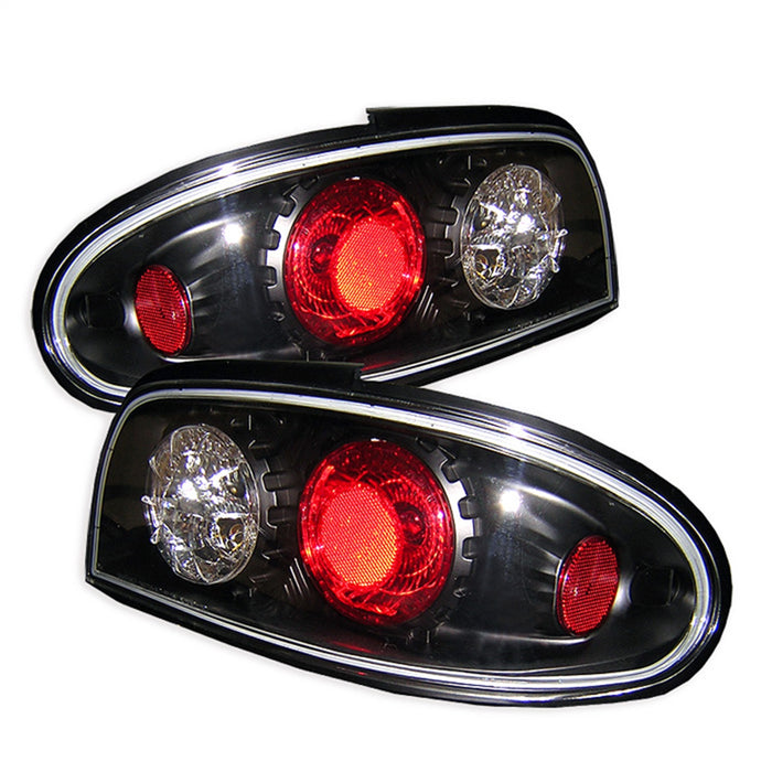 Spyder Auto 5006752 Euro Style Tail Lights; Uses Stock Bulbs; Pair; Black; - Truck Part Superstore