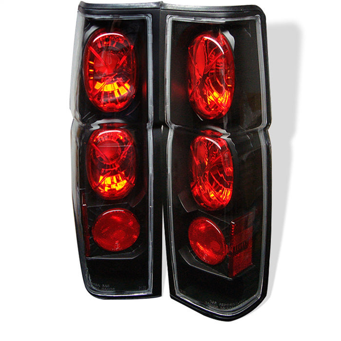 Spyder Auto 5006875 Euro Style Tail Lights; Uses Stock Bulbs; Pair; Black; - Truck Part Superstore