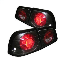Spyder Auto 5006950 Euro Style Tail Lights; Uses Stock Bulbs; Pair; Black; - Truck Part Superstore