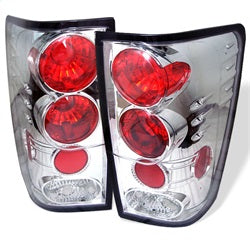 Spyder Auto 5007032 Euro Style Tail Lights; Uses Stock Bulbs; Pair; Chrome; - Truck Part Superstore