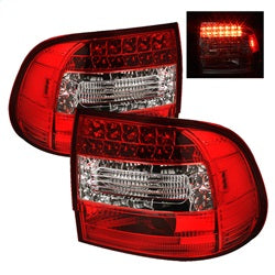 Spyder Auto 5007087 LED Tail Lights; Uses Stock Bulbs; Pair; Red/Clear; - Truck Part Superstore