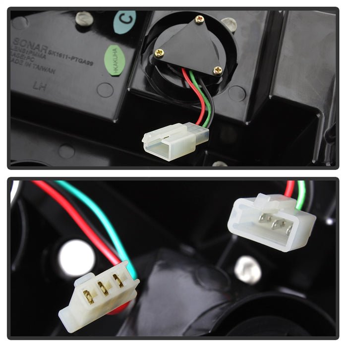 Spyder Auto 5007117 LED Tail Lights; Uses Stock Bulbs; Pair; Black; - Truck Part Superstore