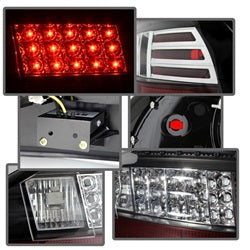Spyder Auto 5007148 LED Tail Lights; Uses Stock Bulbs; Pair; Black; - Truck Part Superstore