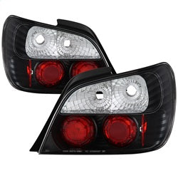 Spyder Auto 5007193 Euro Style Tail Lights; Uses Stock Bulbs; Pair; Black; - Truck Part Superstore