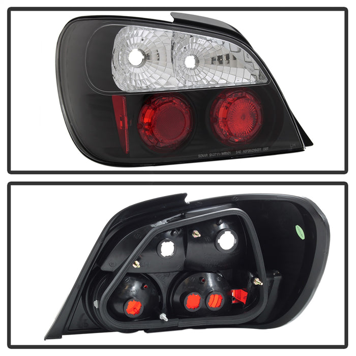 Spyder Auto 5007193 Euro Style Tail Lights; Uses Stock Bulbs; Pair; Black; - Truck Part Superstore