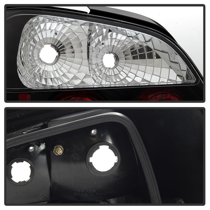 Spyder Auto 5007193 Euro Style Tail Lights; Uses Stock Bulbs; Pair; Black; - Truck Part Superstore