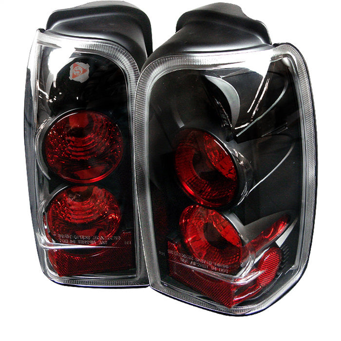 Spyder Auto 5007292 Euro Style Tail Lights; Uses Stock Bulbs; Pair; Black; - Truck Part Superstore