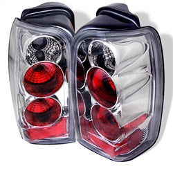 Spyder Auto 5007308 Euro Style Tail Lights; Uses Stock Bulbs; Pair; Chrome; - Truck Part Superstore