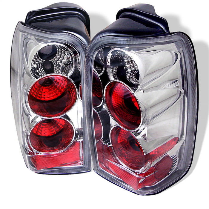 Spyder Auto 5007308 Euro Style Tail Lights; Uses Stock Bulbs; Pair; Chrome; - Truck Part Superstore