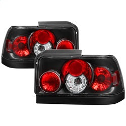 Spyder Auto 5007407 Euro Style Tail Lights; Uses Stock Bulbs; Pair; Black; - Truck Part Superstore