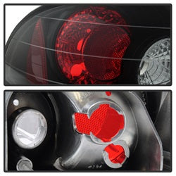 Spyder Auto 5007476 Euro Style Tail Lights; Uses Stock Bulbs; Pair; Black; - Truck Part Superstore