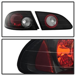 Spyder Auto 5007476 Euro Style Tail Lights; Uses Stock Bulbs; Pair; Black; - Truck Part Superstore