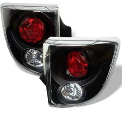 Spyder Auto 5007506 Euro Style Tail Lights; Uses Stock Bulbs; Pair; Black; - Truck Part Superstore
