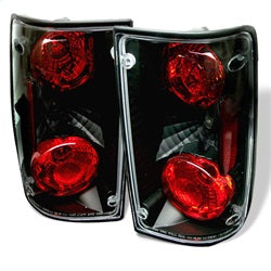 Spyder Auto 5007636 Euro Style Tail Lights; Uses Stock Bulbs; Pair; Black; - Truck Part Superstore