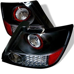 Spyder Auto 5007704 LED Tail Lights; Uses Stock Bulbs; Pair; Black; - Truck Part Superstore