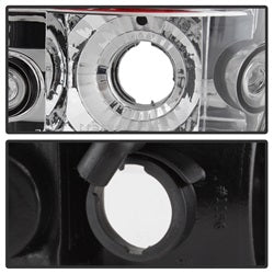 Spyder Auto 5007841 Euro Style Tail Lights; Uses Stock Bulbs; Pair; Chrome; - Truck Part Superstore
