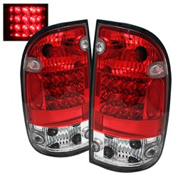 Spyder Auto 5007872 LED Tail Lights; Uses Stock Bulbs; Pair; Red/Clear; - Truck Part Superstore