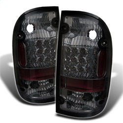 Spyder Auto 5007889 LED Tail Lights; Uses S25 Amber 180 Degree Single Filament Bulb; Pair; Smoke; - Truck Part Superstore