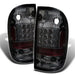 Spyder Auto 5007889 LED Tail Lights; Uses S25 Amber 180 Degree Single Filament Bulb; Pair; Smoke; - Truck Part Superstore