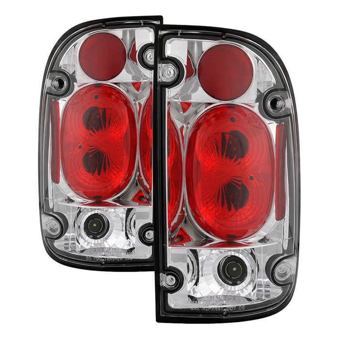 Spyder Auto 5007995 Euro Style Tail Lights; Uses Stock Bulbs; Pair; Chrome; - Truck Part Superstore