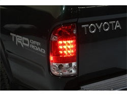 Spyder Auto 5008022 LED Tail Lights; Uses Stock Bulbs; Pair; Red/Clear; - Truck Part Superstore