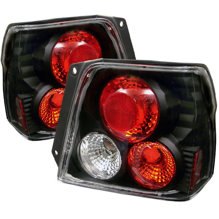 Spyder Auto 5008053 Euro Style Tail Lights; Uses Stock Bulbs; Pair; Black; - Truck Part Superstore