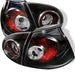 Spyder Auto 5008152 Euro Style Tail Lights; Uses Stock Bulbs; Pair; Black; - Truck Part Superstore