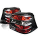 Spyder Auto 5008343 Euro Style Tail Lights; Uses Stock Bulbs; Pair; Black; - Truck Part Superstore